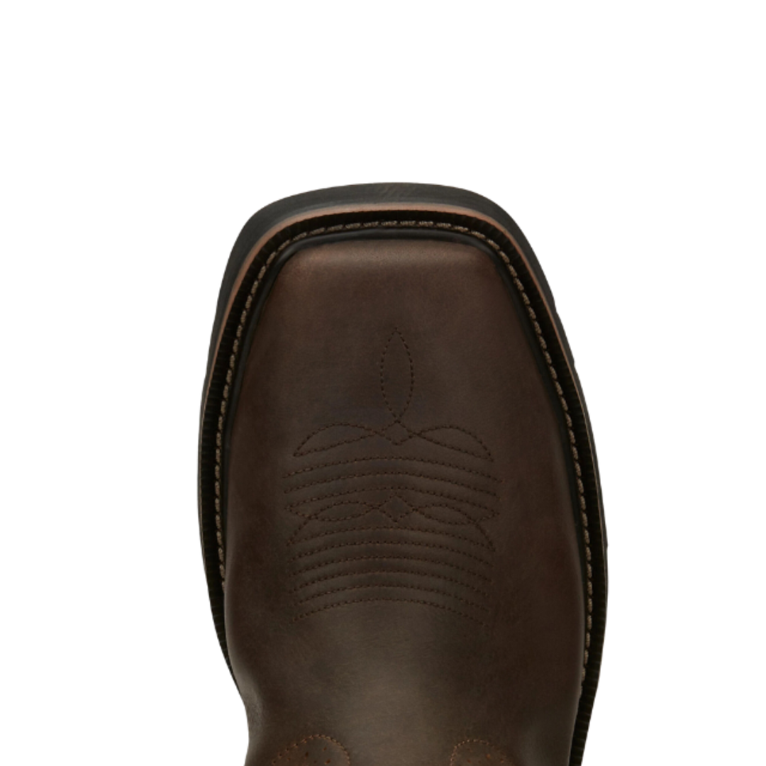 Justin Rugged Men's Cowhide Stampede Steel Tan Boots