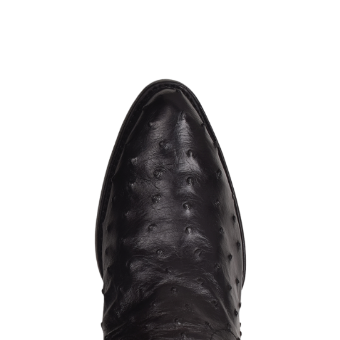 Cuadra Men’s Black Ostrich Laser & Woven Boot