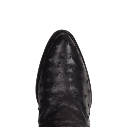 Cuadra Men’s Black Ostrich Laser & Woven Boot