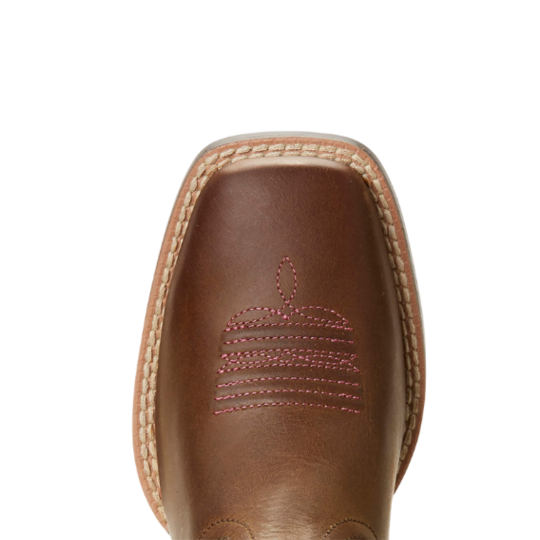 Ariat Youth Girl's Quickdraw Venttek Distressed Brown Boots