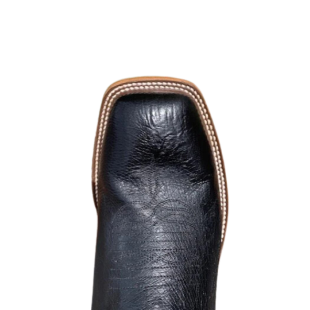 Horse Power Men's Black Smooth Ostrich Boots