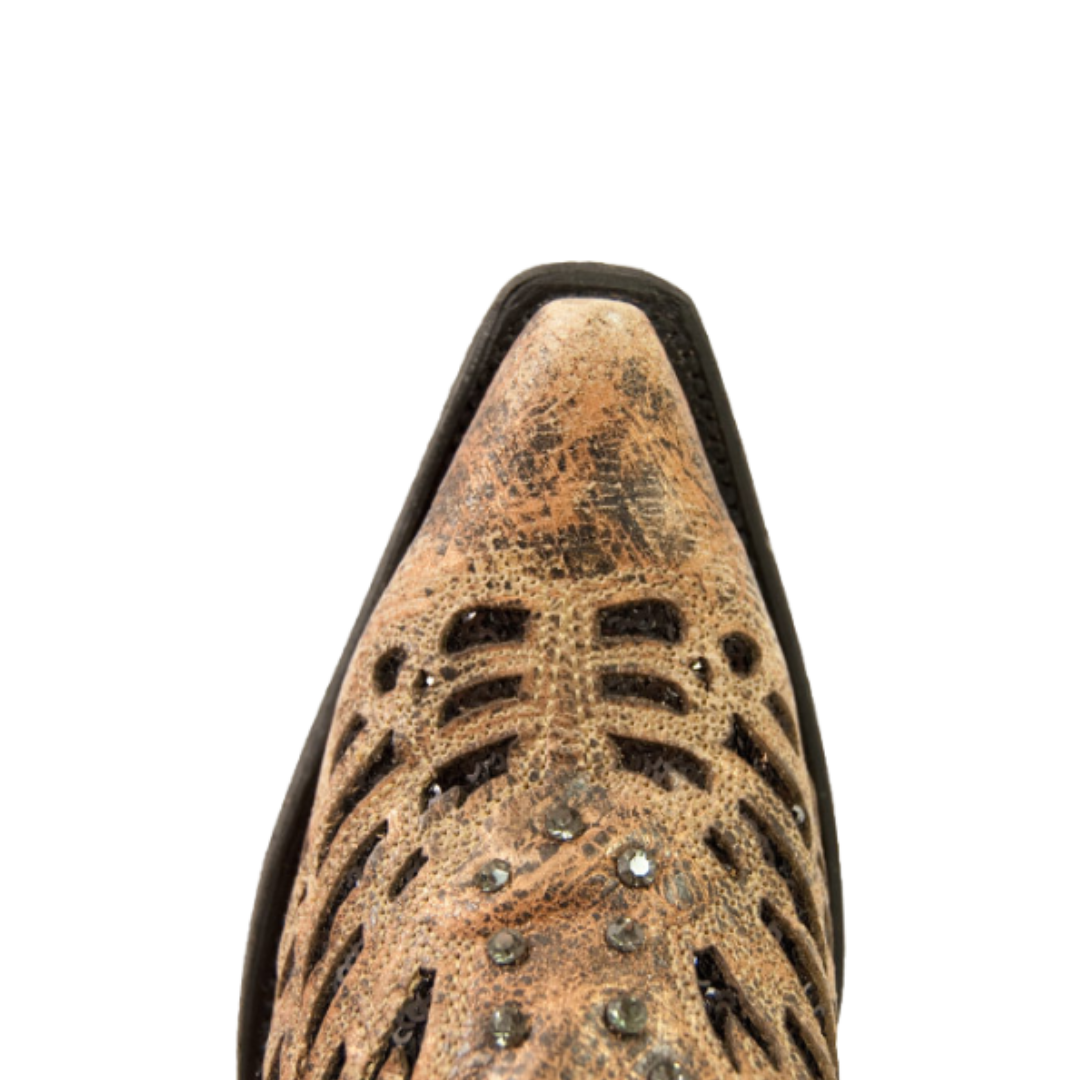 Corral Women's Butterfly Cowboy Bronze Boots