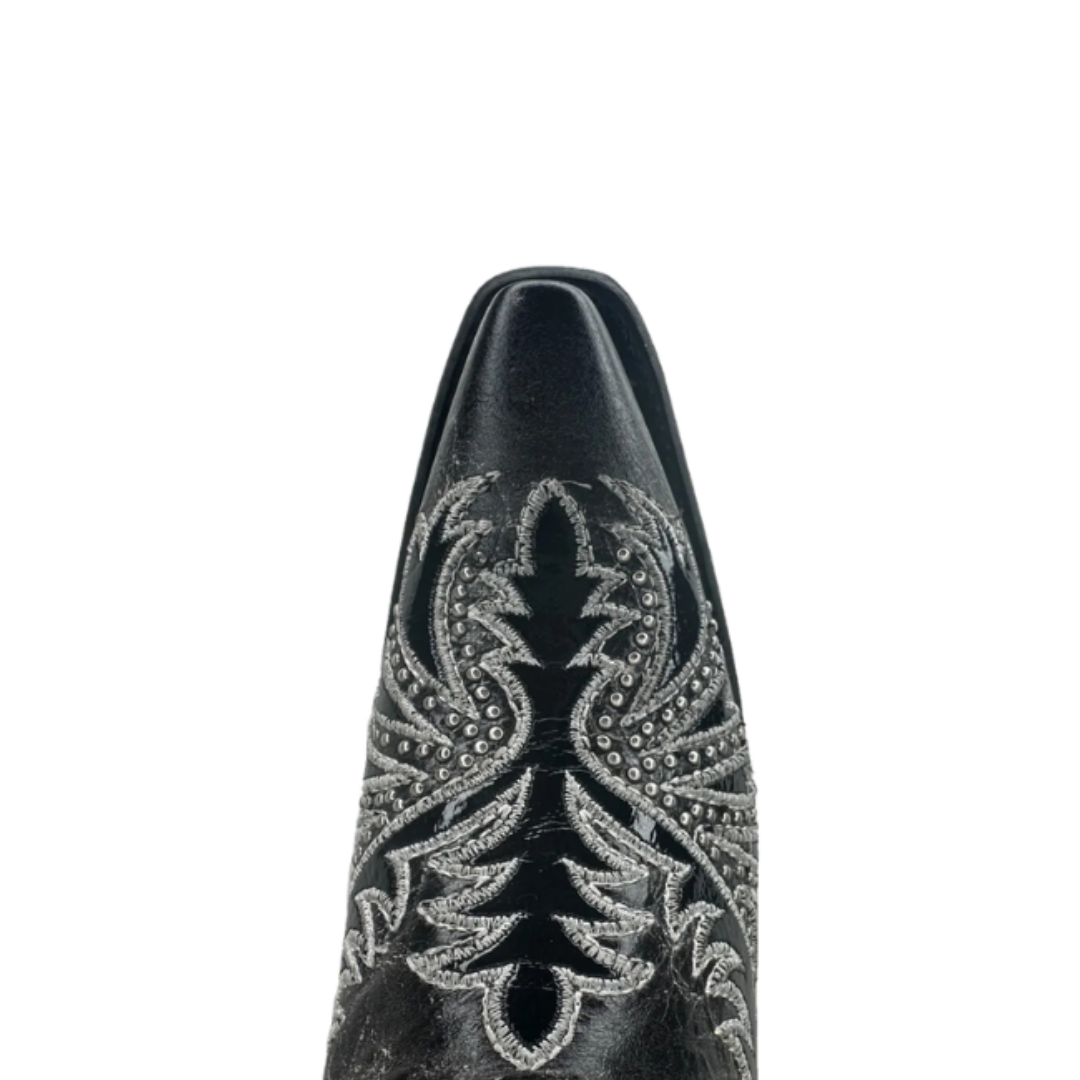 Corral Ladies Embroidered & Studded Black Western Boots