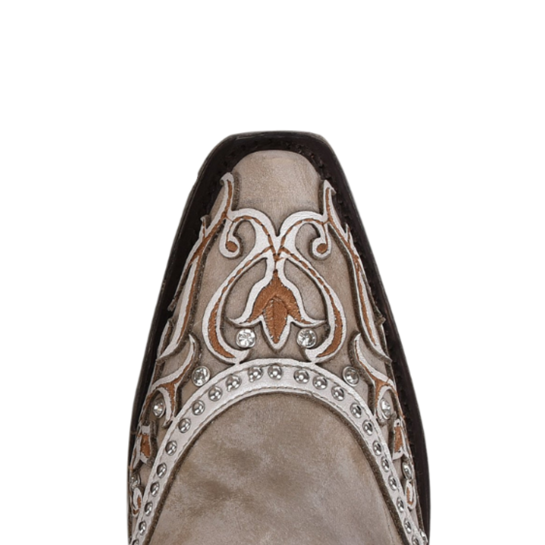 Corral Women's Overlay Embroidered White Boots