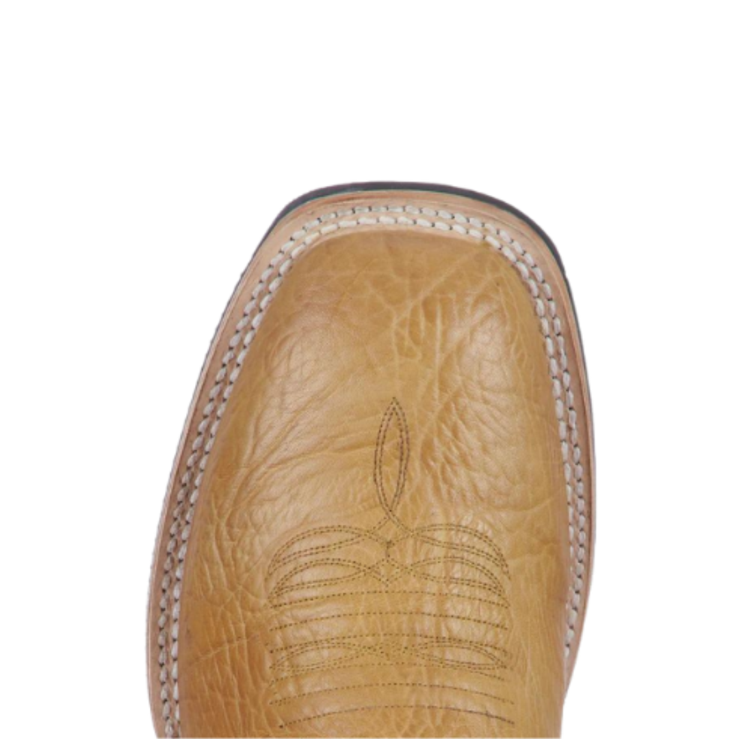 Lucchese Men's Rudy Cowhide Tan Chocolate Boots