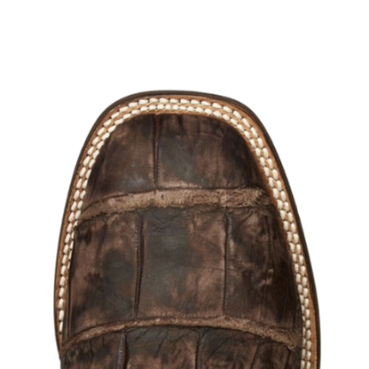 Lucchese Men’s Malcolm Giant Gator Chocolate Brown Boots