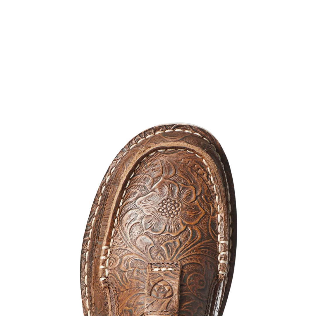 Ariat Women's Floral Embossed Cruiser Brown Shoes