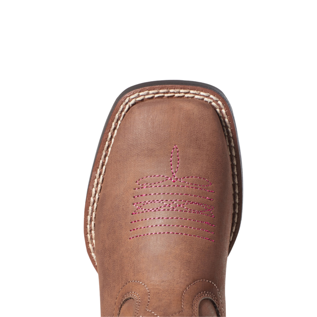 Ariat Toddler Girl's Dash Western Cowboy Brown Boots