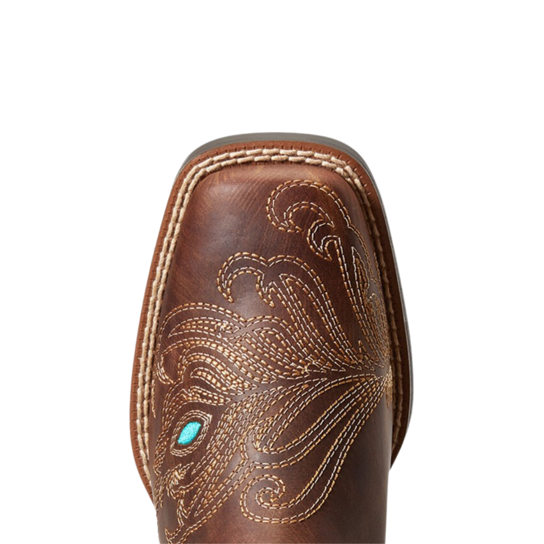 Ariat Kids Bright Eyes II Western Box Brown Square Toe Boot