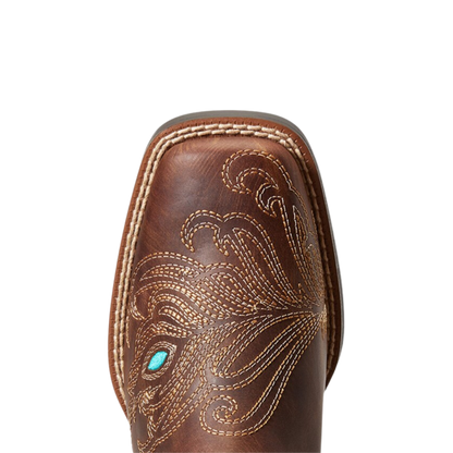 Ariat Kids Bright Eyes II Western Box Brown Square Toe Boot