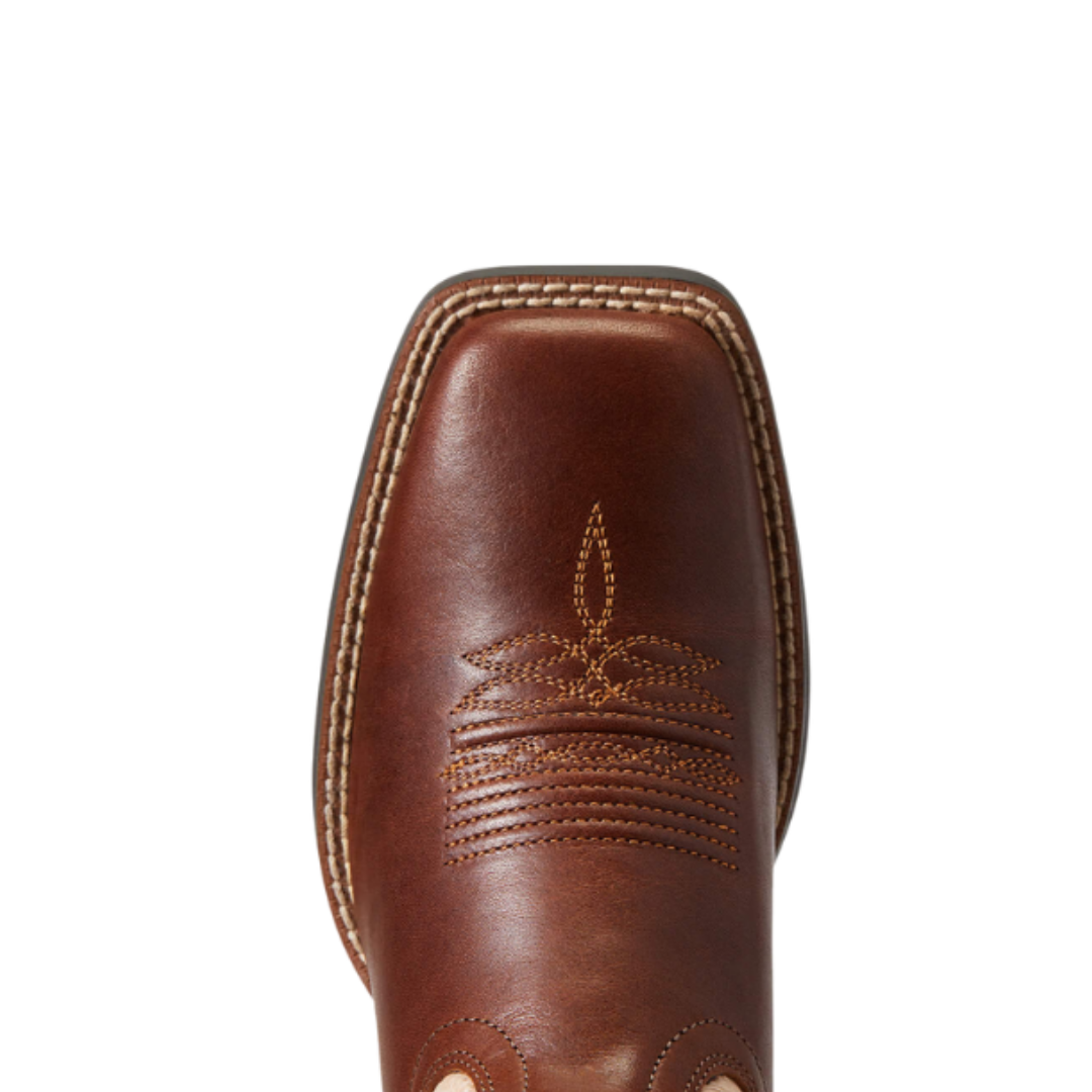 Ariat Women's Round Up Wide Western Stretch Fit Brown Boots