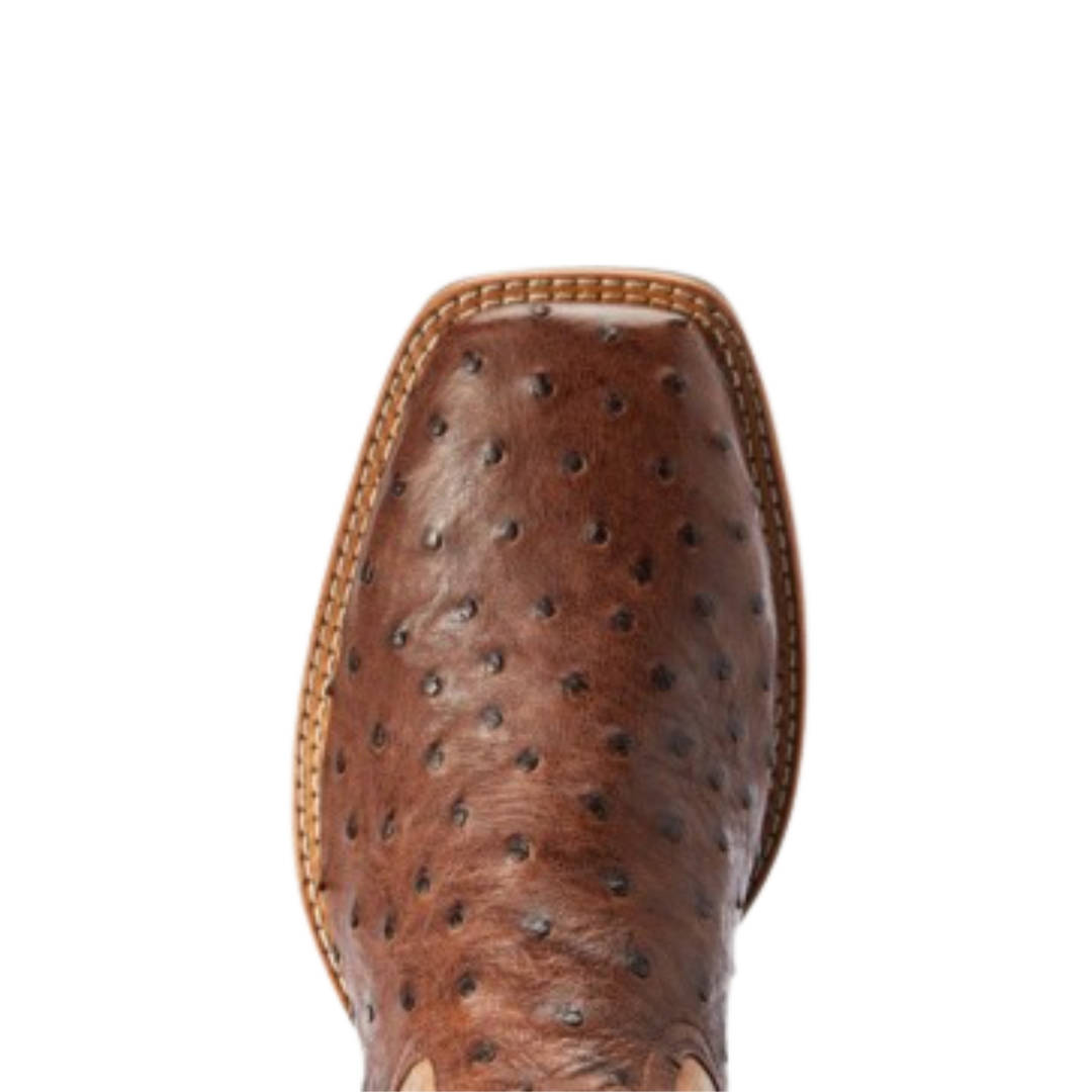 Ariat Men's Dagger Full Quill Ostrich Brown Boots