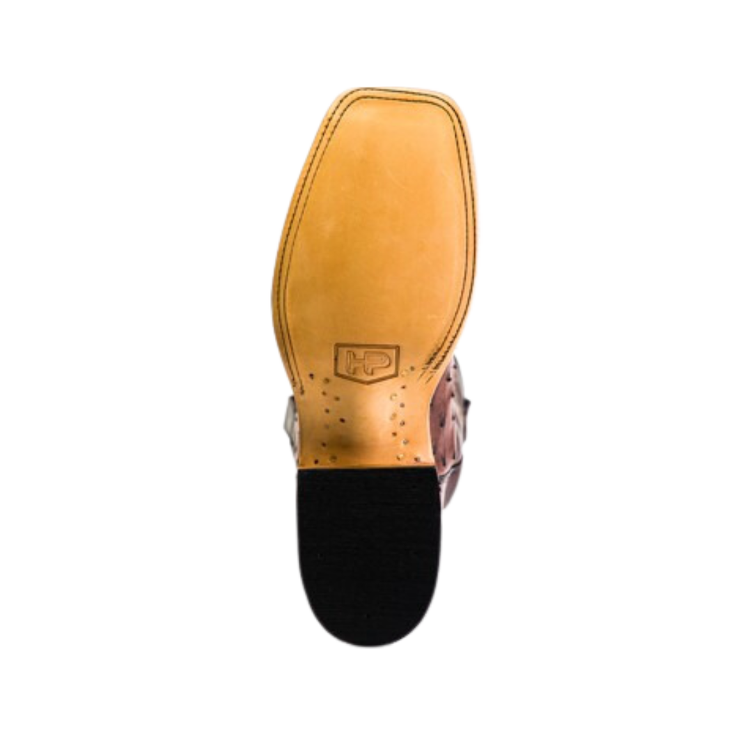 Anderson Bean Men's Kango Ostrich Brown Boots