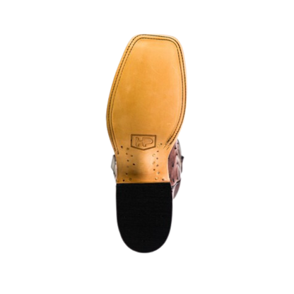 Anderson Bean Men's Kango Ostrich Brown Boots