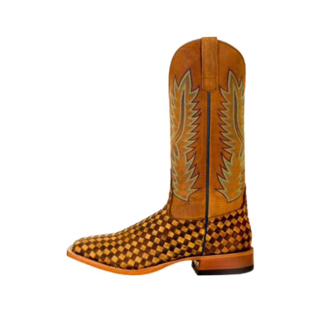 Anderson Bean Men's Bison Unbweave Toat Light Brown Boots