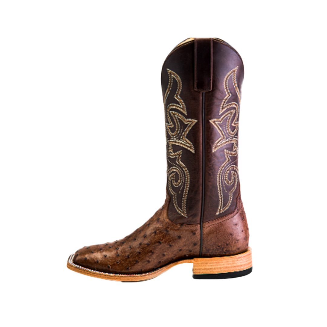 Anderson Bean Men's Kango Ostrich Brown Boots