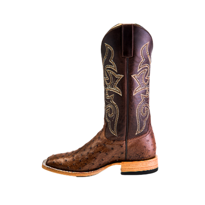 Anderson Bean Men's Kango Ostrich Brown Boots
