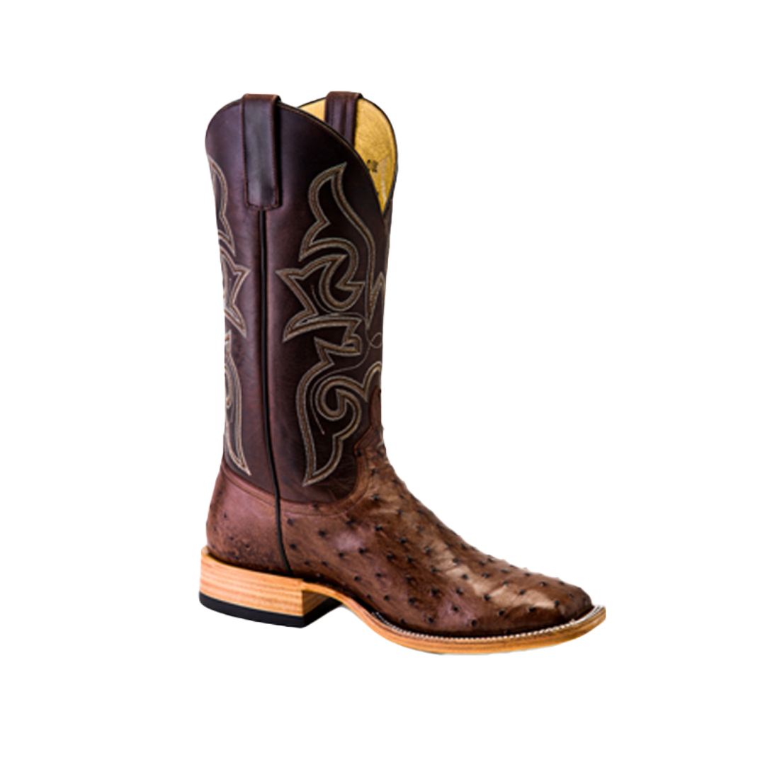 Anderson Bean Men's Kango Ostrich Brown Boots