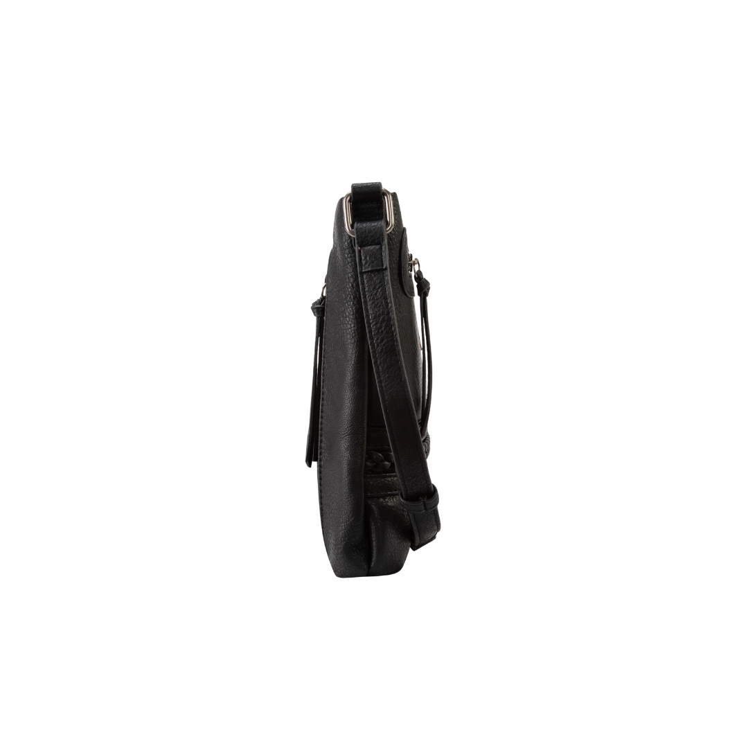 Wrangler women's Braided Concealed Carry Black Crossbody