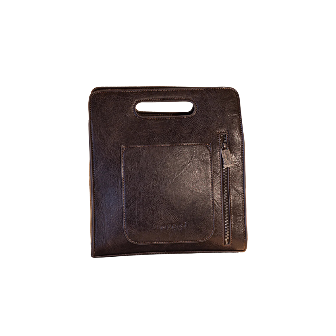 Montana West Women's Ranch Tooled Concealed Carry Coffee Crossbody Bag