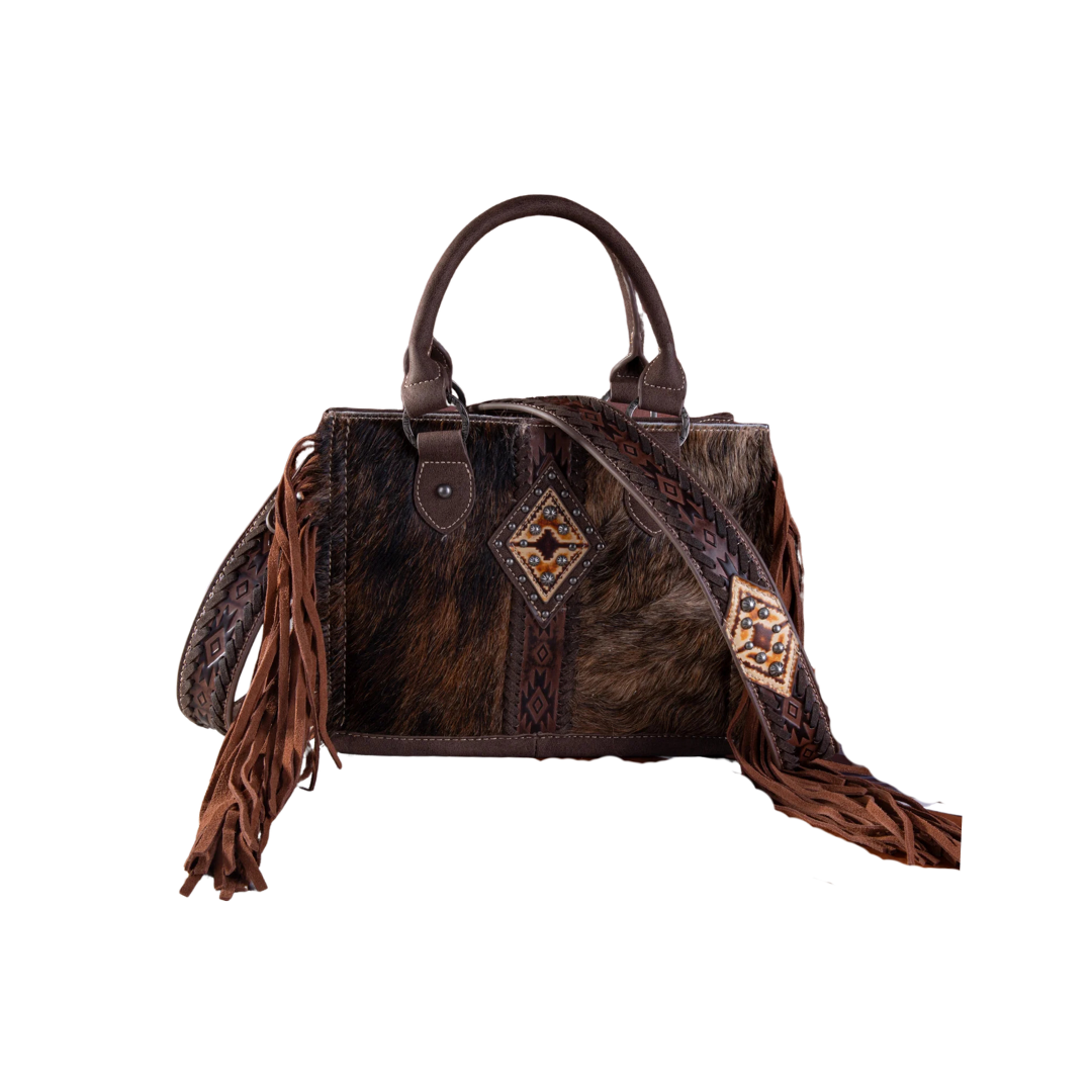 Montana West Women's Trinity Ranch Hair On Crossbody