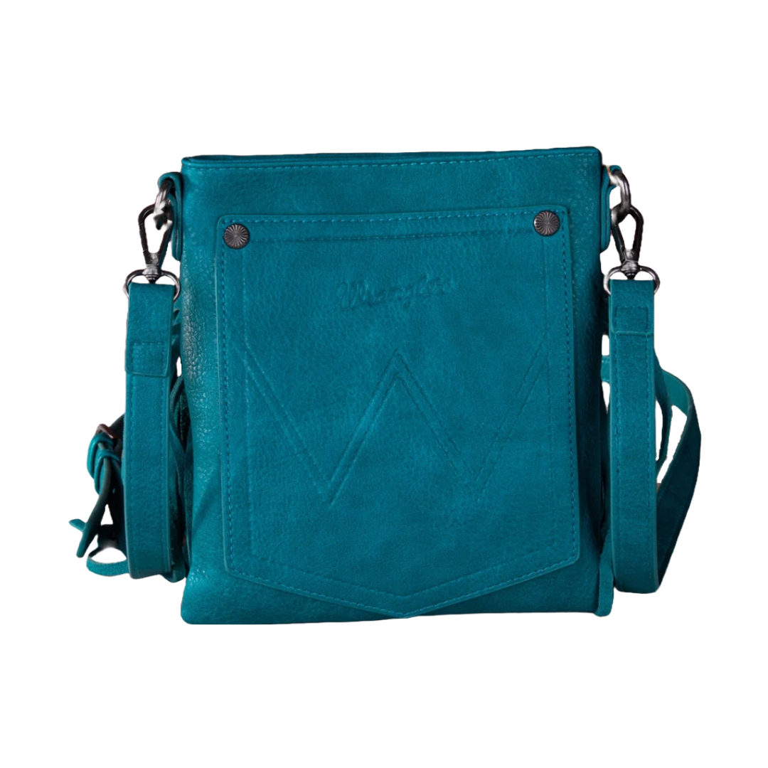 Wrangler Women's Floral Turquoise Crossbody Bag