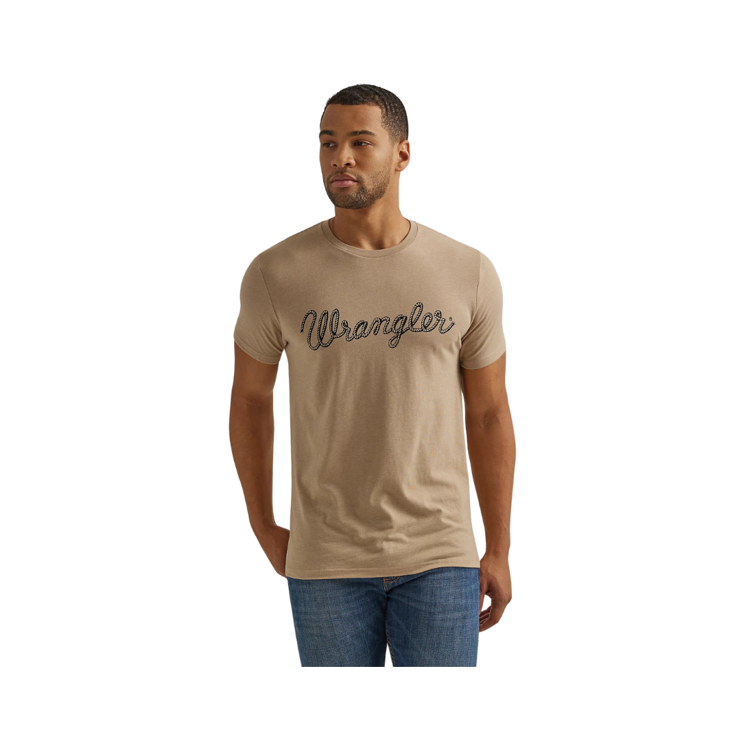 Wrangler Men's Rope Logo Trenchcoat T-Shirt