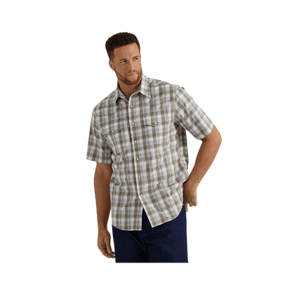 Wrangler Men´s  Winkle Resist Classic Brown Shirt