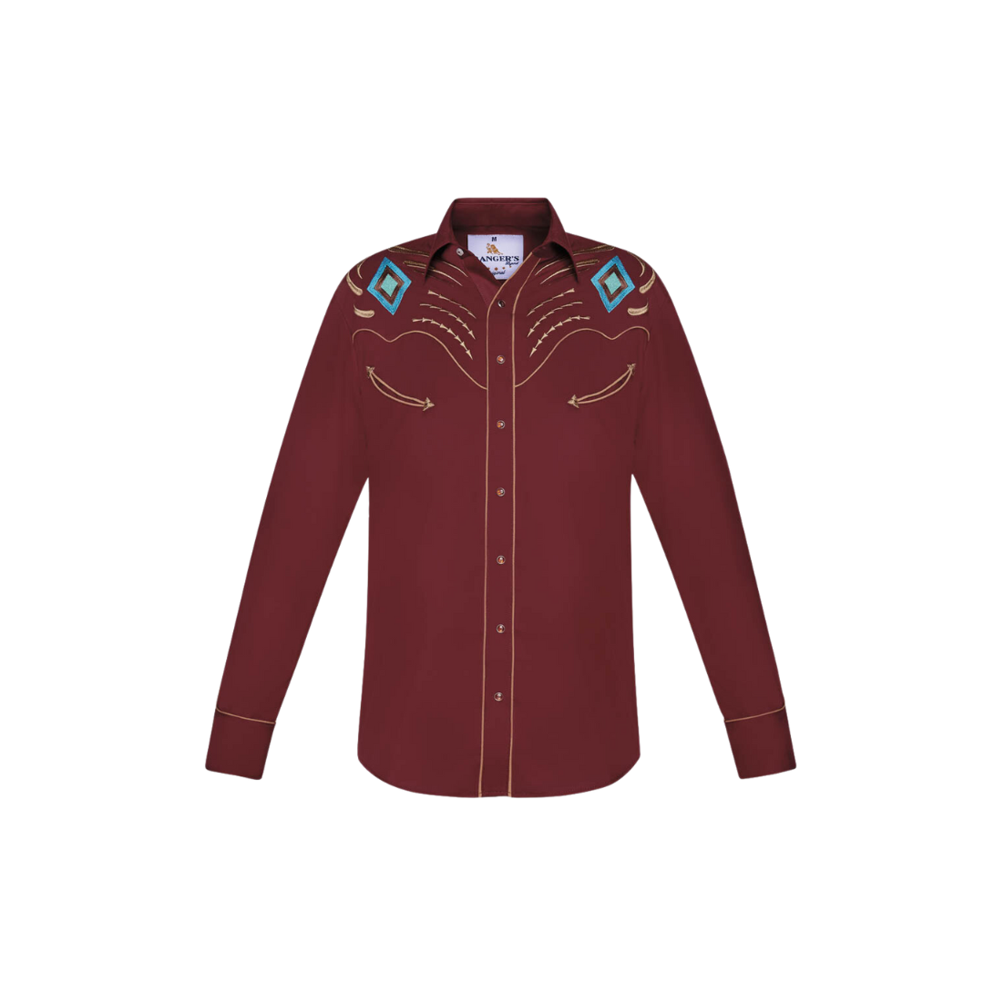 Ranger's Usa Men's  Western Southwest Embroidery Shirt