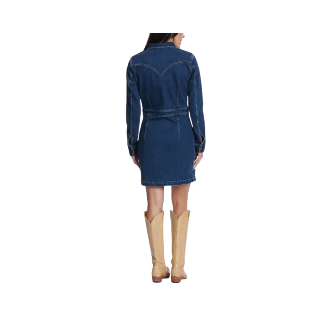 Wrangler Retro Women's Dark Wash Denim Jacket Dress
