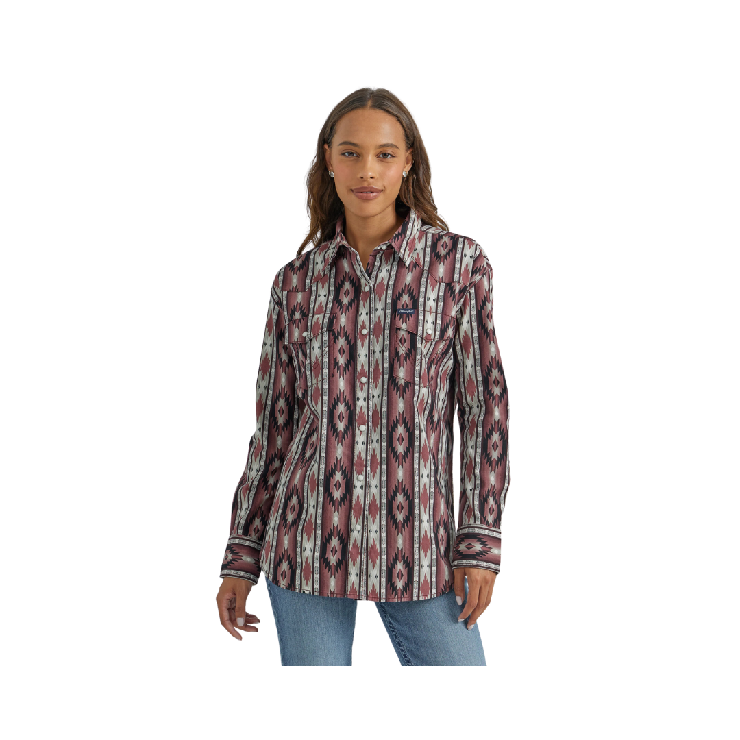 Wrangler Women's Vintage Snap Front Shirt
