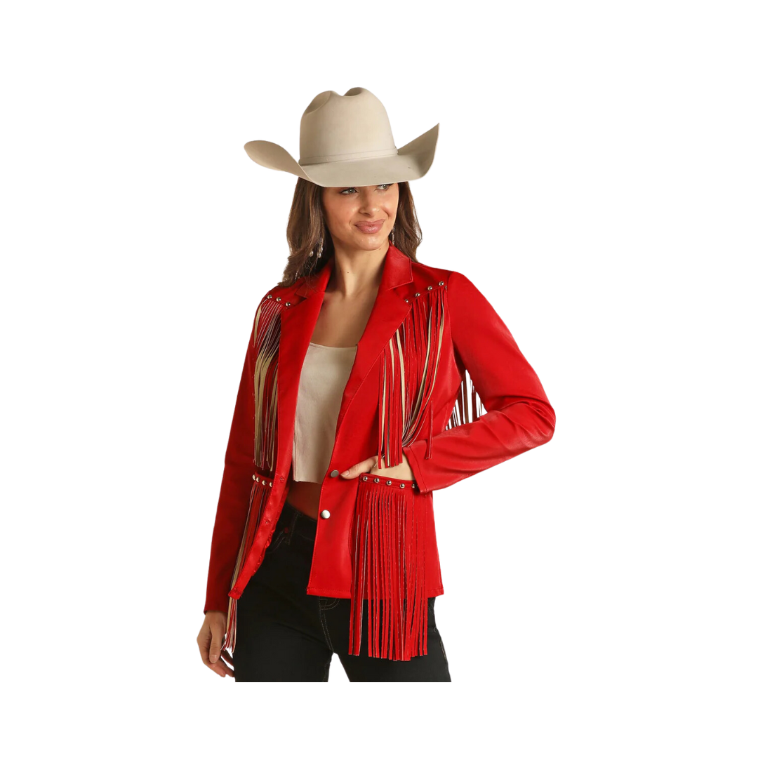 Panhandle Slim Women's Red Fringe Jacket