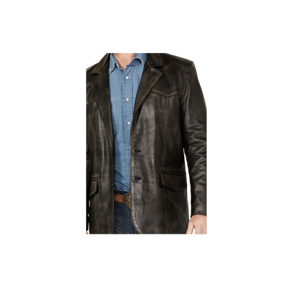 Cripple Creek Jacket Men’s Sz XL Black Genuine Leather offers Western Embellished