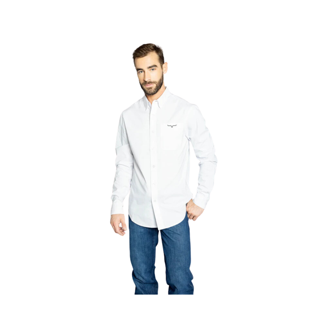 Kimes Ranch Men's KR Team Shirt Dress White Shirt