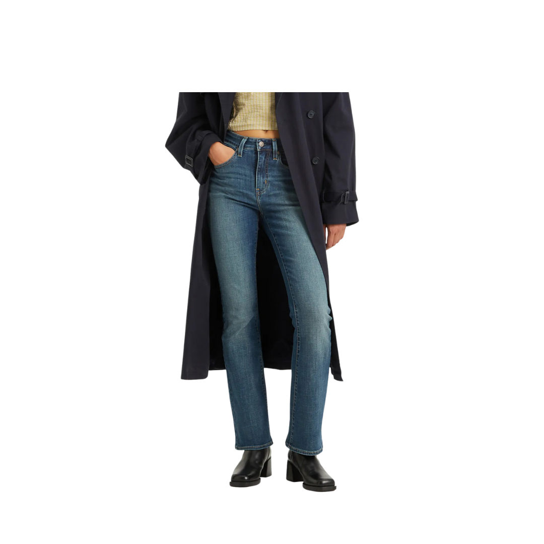 Levi Strauss Women's 725 High Rise Bootcut Dark Blue Jeans