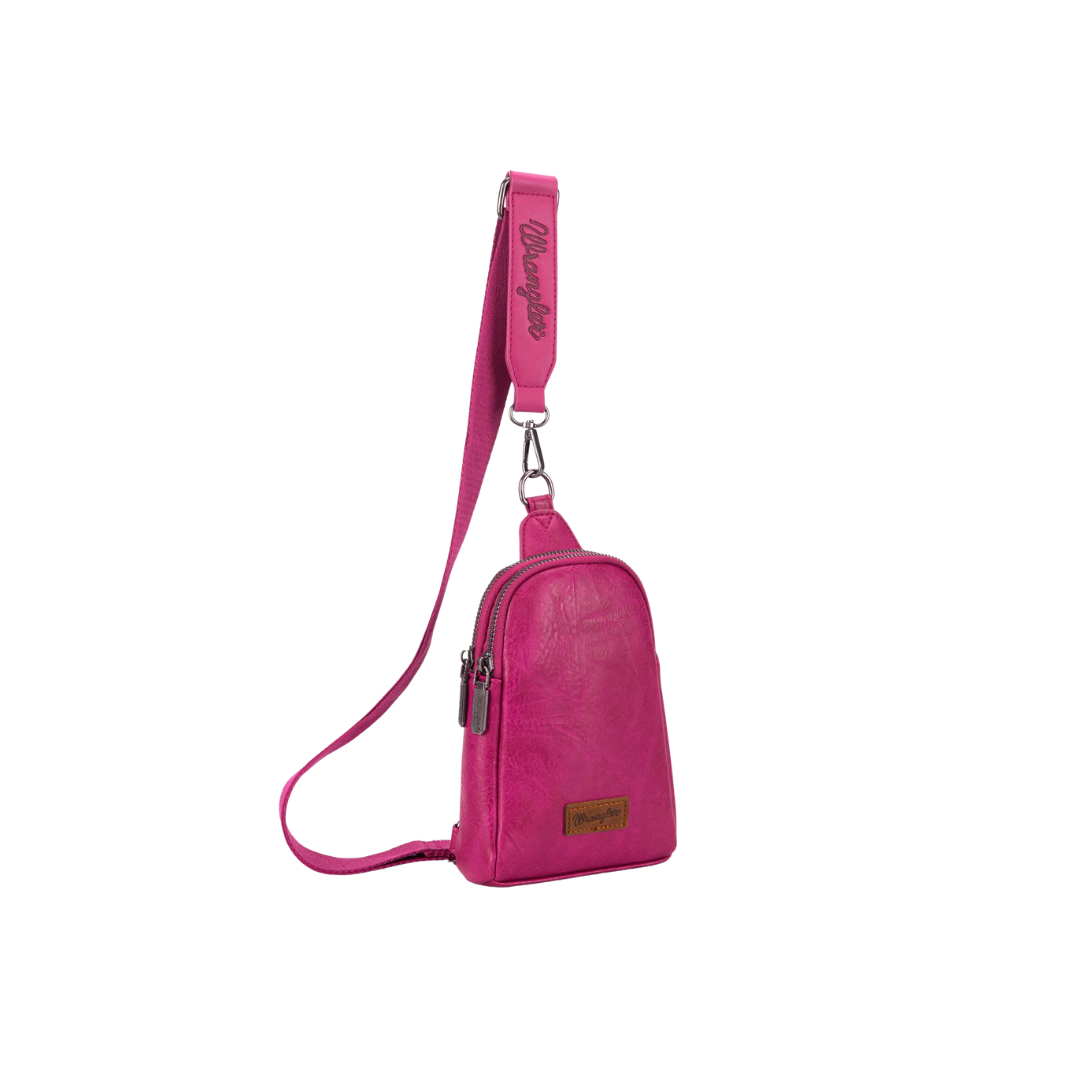 Wrangler Women's Sling Chest Bag Hot Pink Bag Crossbody