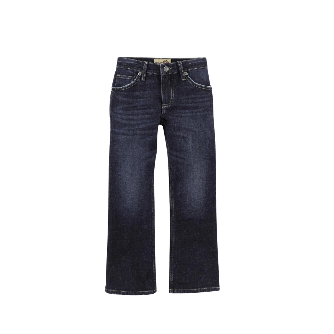 Wrangler Youth Boy's Vintage Slim Boot Blue Jeans