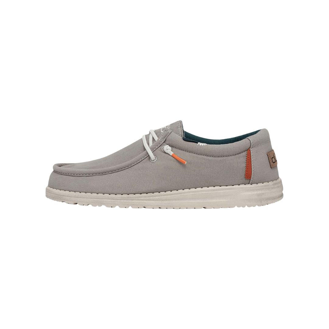 Hey Dude Men's Wally Washed Smoke Grey Slip On Shoe