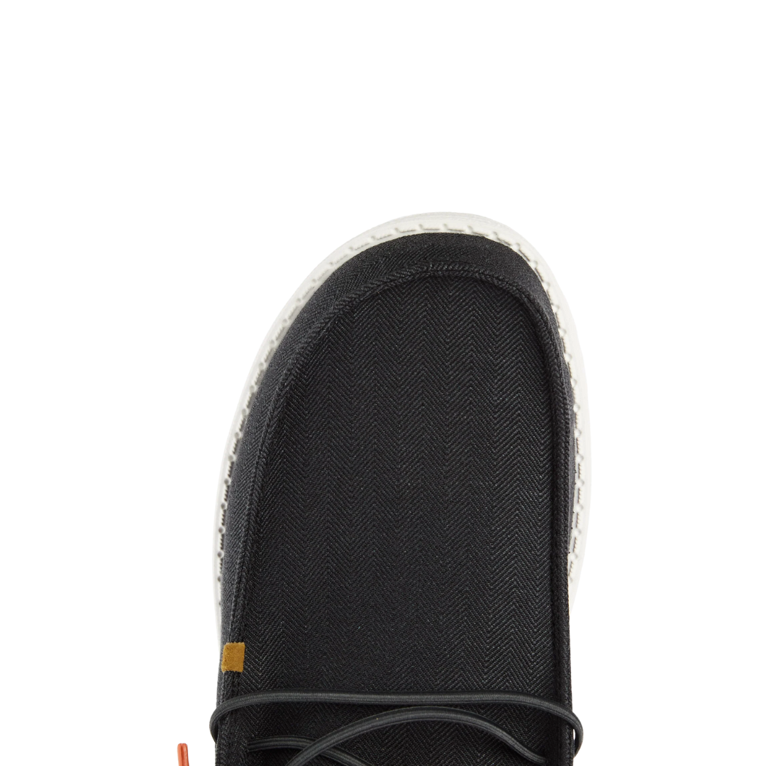 Hey Dude Men's Wally Herringbone Grey Shoes