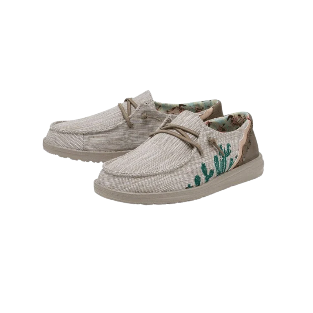 Hey Dude Women's Wendy Rodeo Cactus Grey Shoes