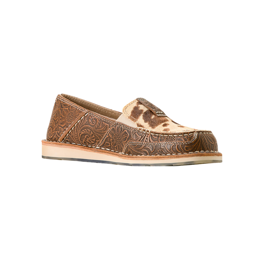 Ariat Women's Cruiser Tan Floral Emboss White Brindle Shoes