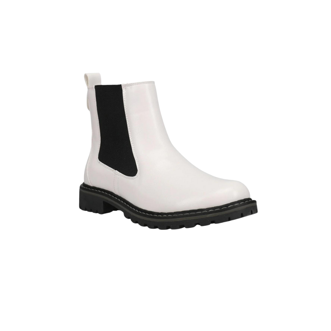 Corky's Women's To Be Honest Round Toe Chelsea White Boots