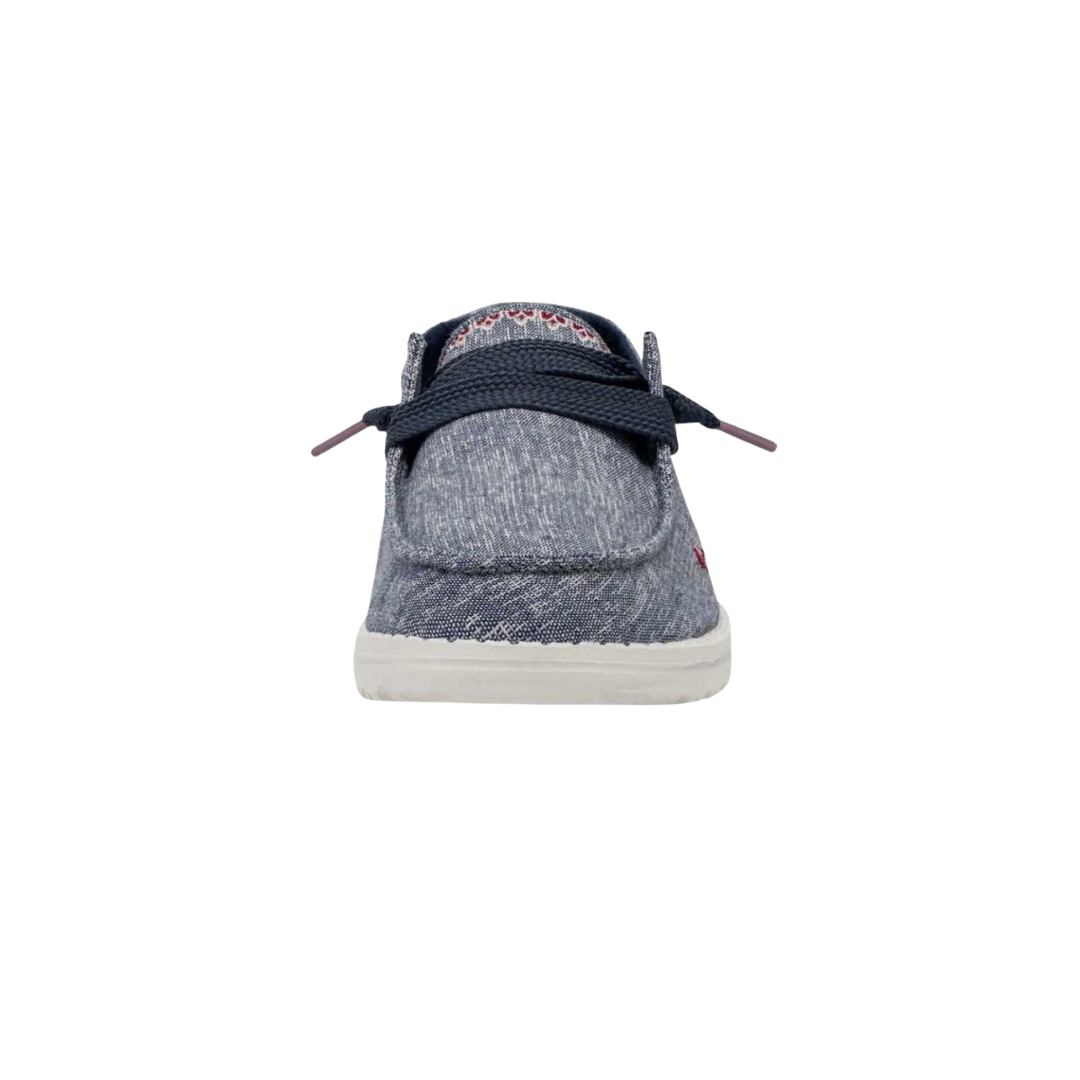 Hey Dude Women's Wendy Flora Iris Blue Shoes