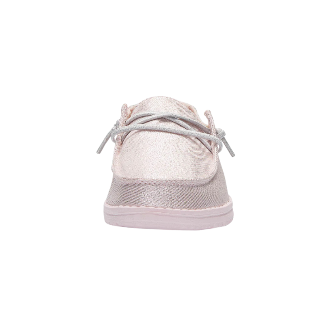 Hey Dude Youth Girl's Sparkling Lilac Slip Pink Shoes