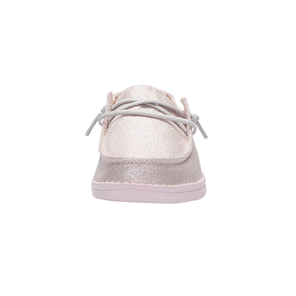 Hey Dude Youth Girl's Sparkling Lilac Slip Pink Shoes