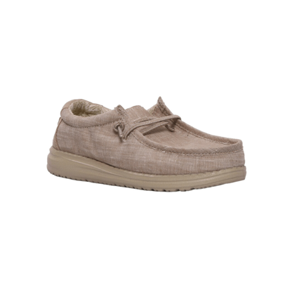 Hey Dude Youth Boys' Wally Slip On Beige Shoes