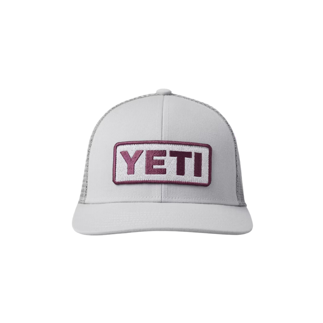 Authentic Yeti Men's Logo Badge Pro Trucker Grey Cap - Sustainable