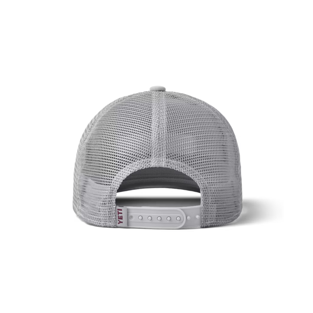 Authentic Yeti Men's Logo Badge Pro Trucker Grey Cap