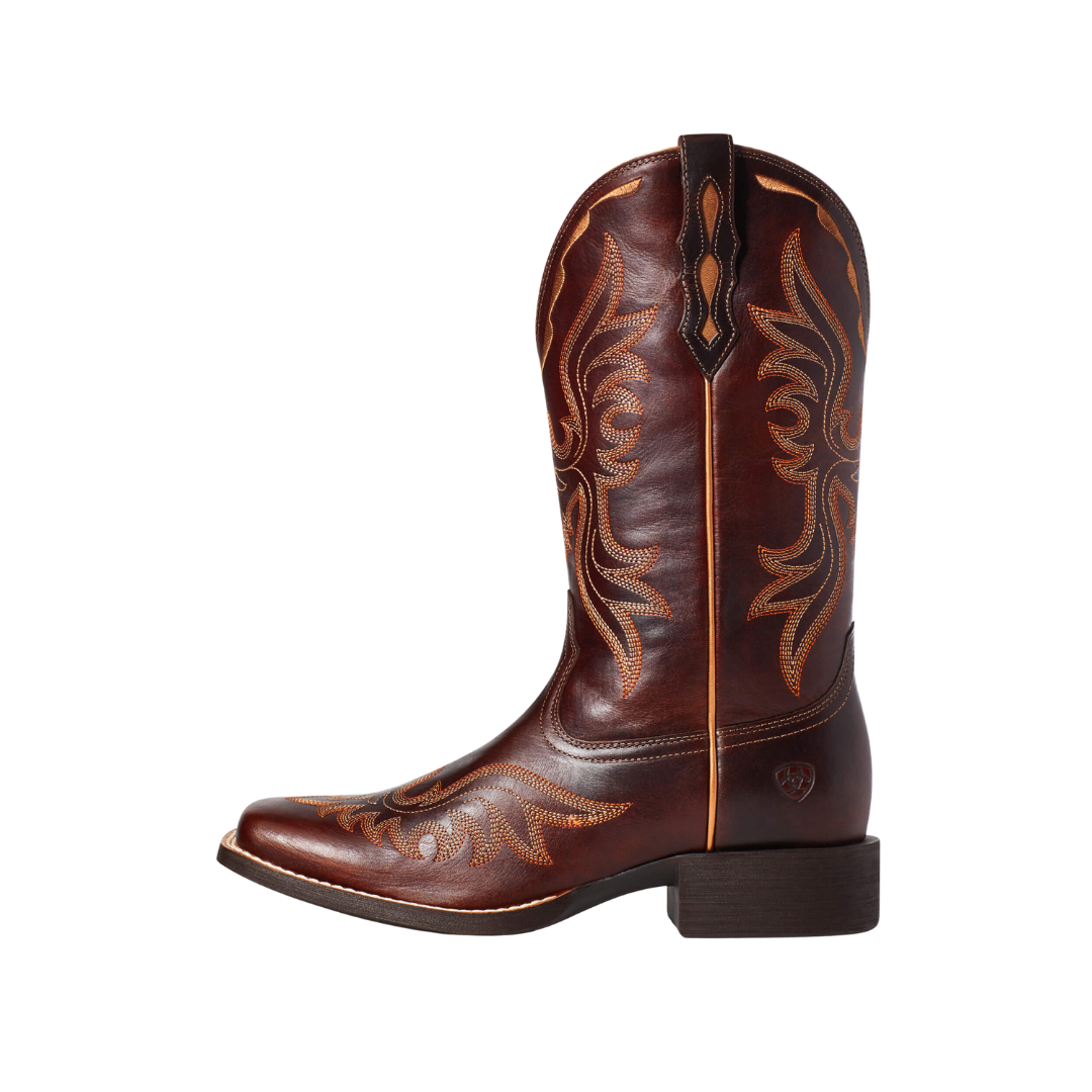 Ariat Women's Round Up Flutter Western Brown Boots
