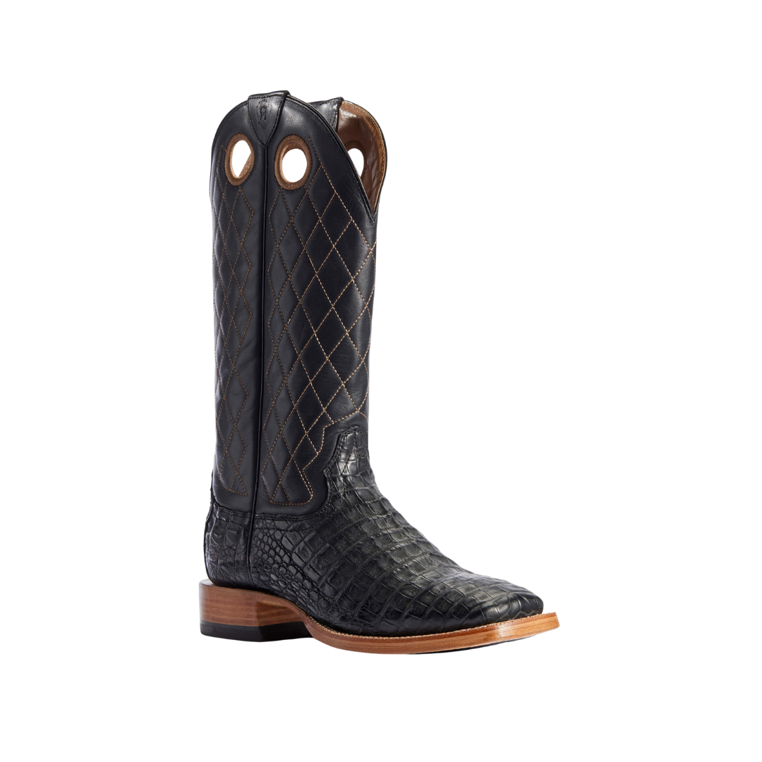 Ariat Men's Relentless Winner's Circle Black Caiman Belly Exotic Boots